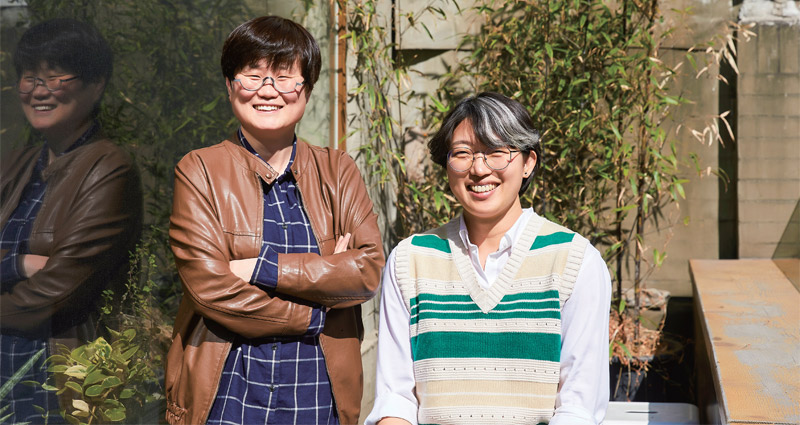 왼쪽부터 국가인권위원회 송시우 작가, 가족구성권연구소 이유나 공동대표